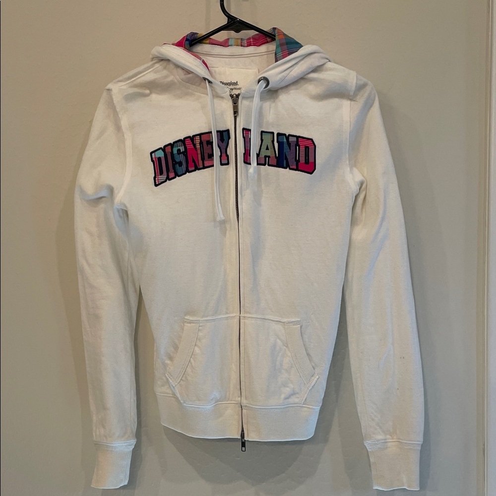 Disney White Zip Up Hoodie